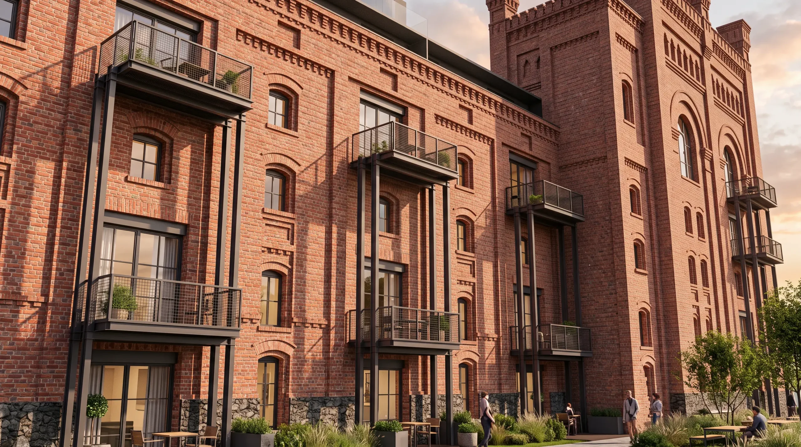 Diamantbrauerei Magdeburg, Mälzerei Südseite nah