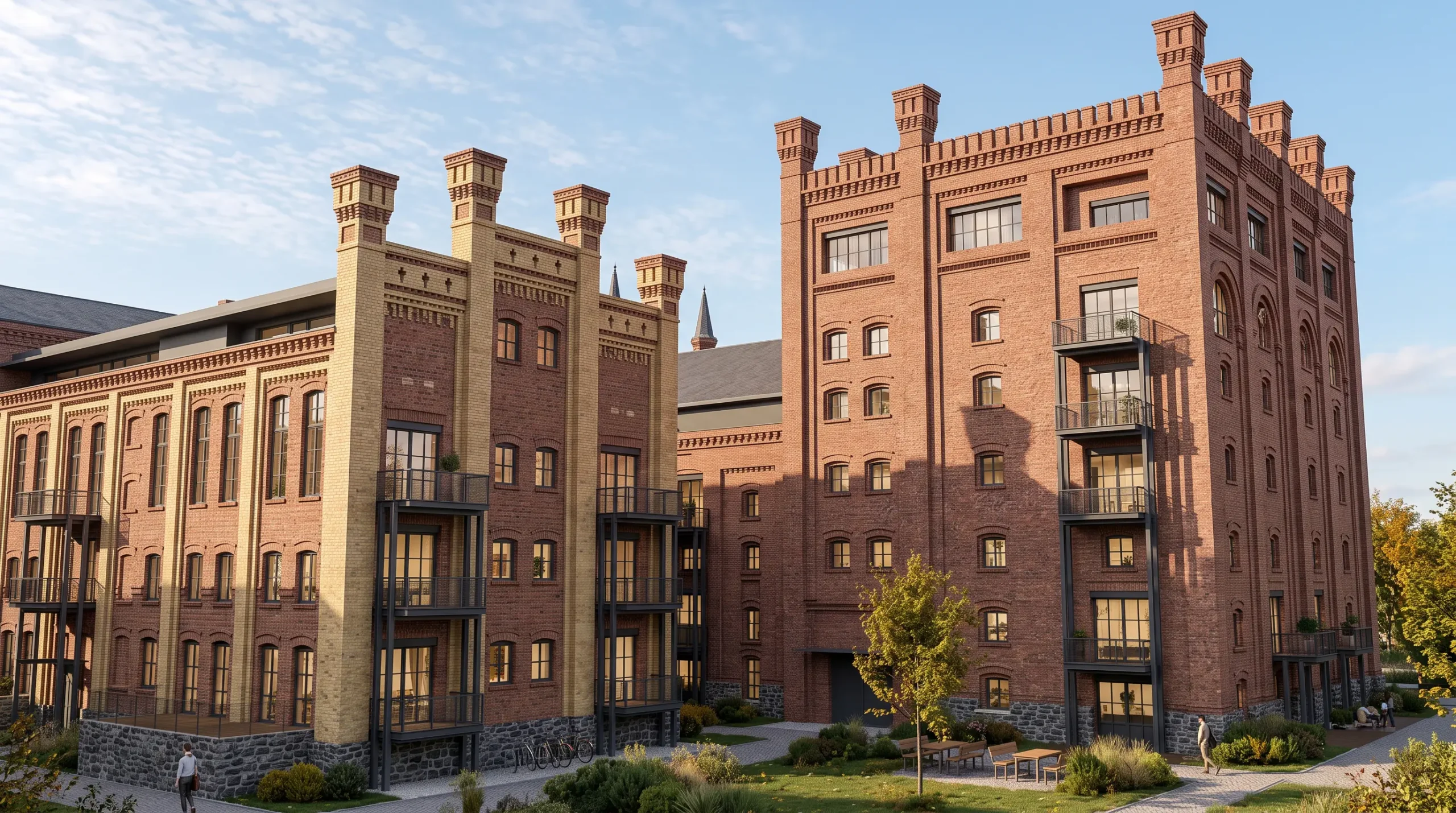 Diamantbrauerei Magdeburg, Mälzerei und Sudhaus Ansicht Nord-Ost
