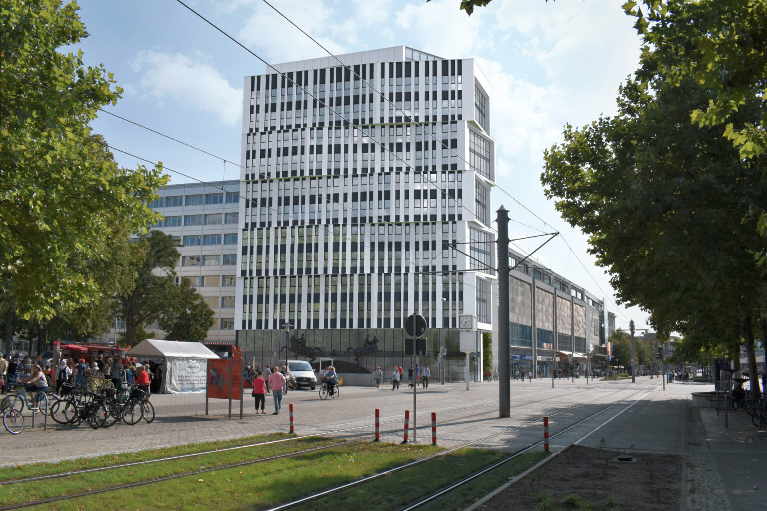 Neubau Bürohochhaus am Breiten Weg ein Entwurf der Sattler+Täger Architekten GmbH