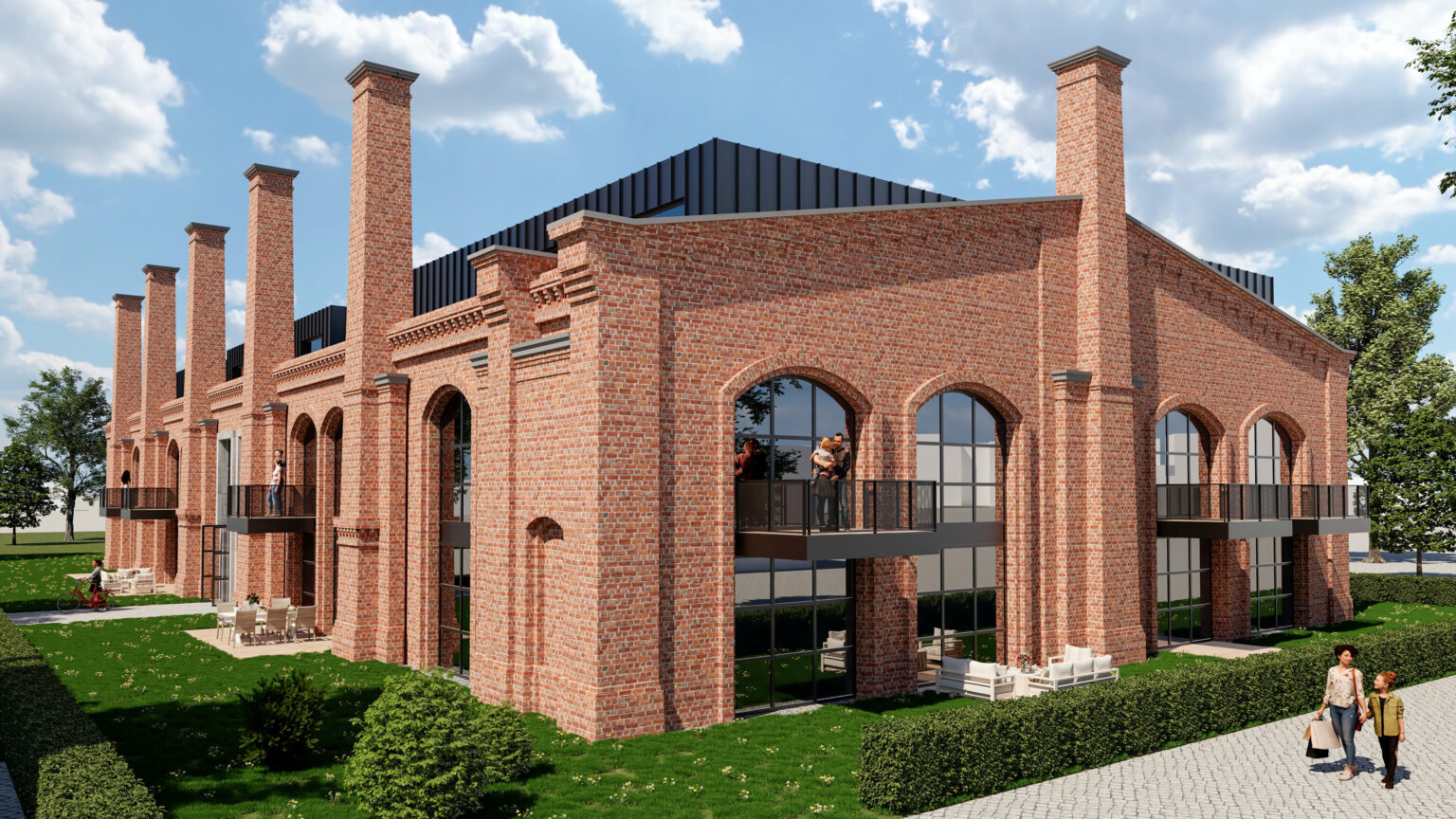 Lichthöfe - Magdeburg, Bestandsfassade, Giebelfassade